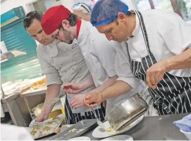  ??  ?? Profession­al Cookery students in Fort William