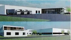  ?? Skizze: Sanomed/Repro: Balken ?? So soll der Gebäudekom­plex der Firma Sanomed aussehen, die 2020 von Neu Ulm nach Vöhringen umziehen will.
