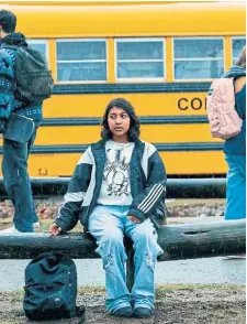  ?? BETTINA STRAUSS HULU ?? In “Under the Bridge,” Reena Virk (played by Vritika Gupta), is portrayed as naive and desperate to be popular when she falls under the sway of Josephine Bell, queen bee of the local group home.