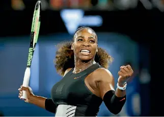  ??  ?? Serena Williams could end up facing sister Venus in the final.