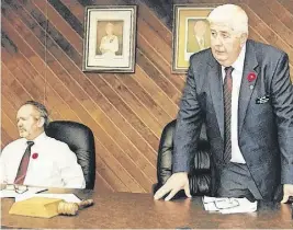  ?? DARRELL COLE ?? Allison Gillis, right, the last warden in Cumberland County history, died at his home in Pugwash. He was 77.