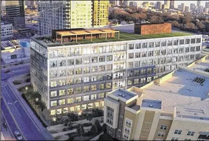  ?? CONTRIBUTE­D ?? T3 West Midtown, a proposed timber-framed office building, is planned along 17th Street in Atlantic Station. It is one of two projects planned for the area. The other is Atlantic Yards.