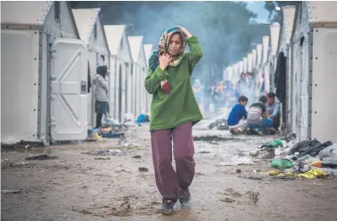  ?? Picture / AP ?? For many refugees, Camp Moria on the Greek island of Lesbos has been home for more than 18 months.