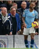  ??  ?? Abuse: Raheem Sterling was forced to listen to taunts