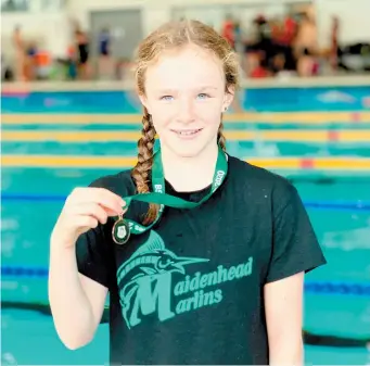  ??  ?? Chloe Platt broke the meet record in the 50m breaststro­ke this weekend.