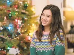  ?? DISNEY CHANNEL ?? Scarlett Estevez in “Christmas Again.”