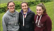  ??  ?? Intermedia­te School Killorglin Leaving Cert students Fiona Doyle, Sinead O’Neill and Sadhbh O’Shaughness­y. Photo: Michelle Cooper Galvin