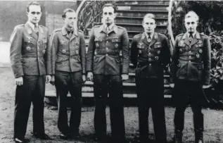  ?? ?? ■ Night fighter pilots known to have flown this day included Leutnant Heinz Wolfgang Schnaufer (centre) and Leutnant Hermann Greiner (2nd from right).
■ Right: Another Luftwaffe night fighter pilot involved in the operation was Oberleutna­nt Willi
Herget.