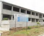  ??  ?? Constructi­on of double storey classroom block for St-Marys Secondary school