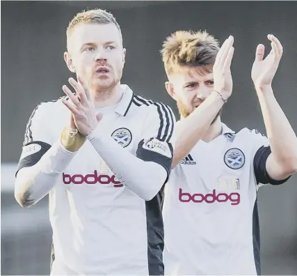  ??  ?? 0 Ayr have had much to celebrate this season, currently topping League One with over 100 goals in all competitio­ns.