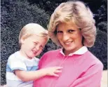  ?? PHOTO: KENSINGTON PALACE VIA GETTY IMAGES ?? The late Diana, Princess of Wales, smiles as she carries Prince William in her arms while pregnant with Prince Harry. It is from her personal photo album.