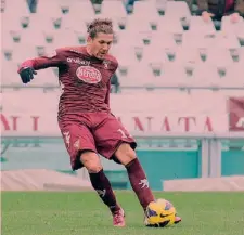  ?? ANSA ?? Alessio Cerci, 25 anni, nato a Velletri, segna il primo gol per il Torino