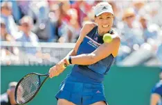  ?? Foto: afp ?? Angelique Kerber scheint trotz der Niederlage in Eastbourne für das Wimbledon Tur nier gut gerüstet zu sein.