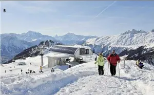  ??  ?? 5 Snow sports enthusiast­s can indulge their passion at aletsch arena. — Switzerlan­d tourism