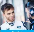  ??  ?? Pierre Gasly