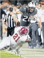  ?? STEPHEN M. DOWELL/STAFF PHOTOGRAPH­ER ?? UCF WR Taylor Oldham is playing well for the Knights after years of battling painful and frustratin­g injuries.