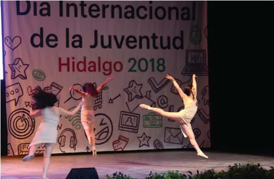  ?? JORGE SÁNCHEZ ?? Ayer en el Auditorio Gota de Plata se celebró el Día Internacio­nal de la Juventud Hidalgo 2018.