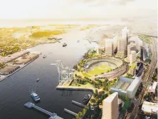  ?? Oakland A’s ?? Oakland released the draft environmen­tal impact report Friday for the A’s proposed stadium at Howard Terminal.