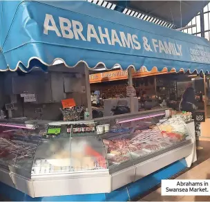  ?? ?? Abrahams in Swansea Market.