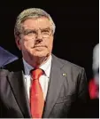  ?? Foto: dpa ?? Hat es schwer, Ausrichter zu finden: IOC Boss Thomas Bach.