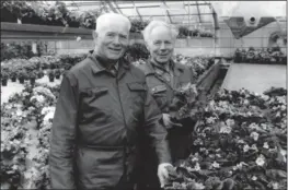  ?? FOTO: PRIVAT ?? Grønhaug ble startet av Fredrik Heskestad i 1942. Her ser vi brødrene Anders og Fredrik Heskestad.