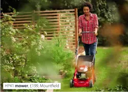  ??  ?? HP41 mower, £199, Mountfield