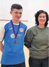  ??  ?? Mentor Jane with young BofA star Kyle Penman