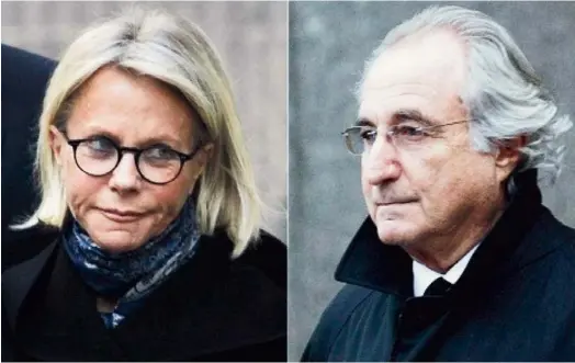  ?? AP ?? La que fuera considerad­a poco menos que “la pareja real” durante muchos años, en Nueva York: Bernie Madoff y su esposa Ruth.