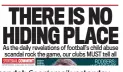  ??  ?? Scandal: Sportsmail yesterday called on Scottish clubs to come forward with any informatio­n they have; FIFA president Gianni Infantino (far left) insists the governing body will adopt a ‘zero tolerance’ approach while former SFA chief executive Gordon Smith (left) believes an independen­t inquiry is required