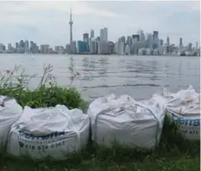  ?? SAMMY HUDES/TORONTO STAR ?? The city is aiming to reopen the Toronto Islands on Monday after flooding throughout the spring and summer kept the area closed to the public.