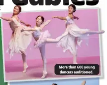  ?? ?? More than 600 young dancers auditioned.