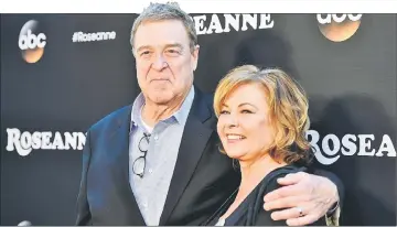  ??  ?? John Goodman and Roseanne Barr attend the premiere of ABC’s ‘Roseanne’ at Walt Disney Studio Lot on Friday in Burbank, California. — AFP photo