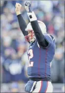  ??  ?? Patriots quarterbac­k Tom Brady is 8-0 as a starter against rival QB Philip Rivers of the Chargers.