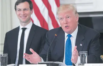  ?? FOTO: AFP ?? Kushner, de 36 años y cercano consejero del mandatario, esta semana asumió la Oficina de Innovación en la Casa Blanca.