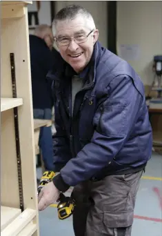  ??  ?? Dermot Downes pictured recently at Newtown Men’s Shed.