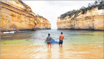  ?? STEVE MACNAULL PHOTO ?? Loch Ard Gorge is along the Shipwreck Coast of the Great Ocean Road.