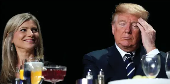  ??  ?? US President Donald Trump attends the National Prayer Breakfast in Washington yesterday. Photo: Reuters/Jonathan Ernst