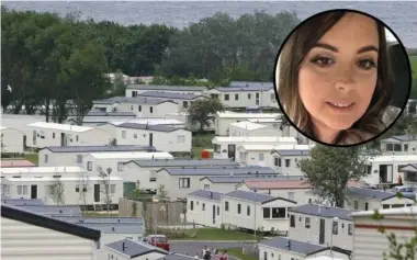  ??  ?? Lynn Brown, inset, was left disappoint­ed after booking a non-existent caravan at Craig Tara