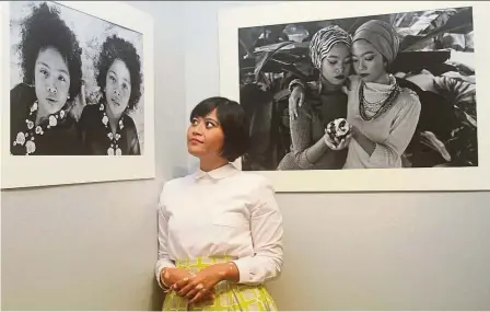  ??  ?? Nadirah enjoys taking a hands- on, personal approach to her photograph­y projects, as reflected in her second solo show, Girlhood. — Photos: M. AZHAR ARIF/ The Star