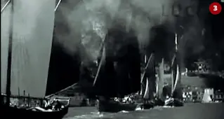  ??  ?? 3 Una regata di bragozzi nel 1930 davanti a Riva del Garda 4 La 3-Tre sul monte Bondone nel 1950