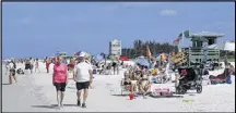  ?? AP ?? Siesta Beach on Siesta Key in Sarasota, Fla., is No. 1 on the list of best beaches.