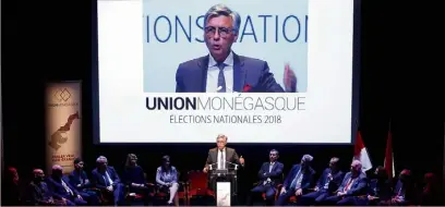  ?? (Photos Jean-François Ottonello et Michael Alesi) ?? De haut en bas, Primo!, Horizon Monaco et Union Monégasque lors de leurs meetings de campagne. Des réunions qui n’ont pas toutes coûté le même prix.