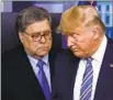  ?? Associated Press THE PRESIDENT ?? and thenAtty. Gen. William Barr.