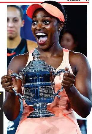  ?? ANADOLU AGENCY ?? What a smile: Stephens has fought back from injury