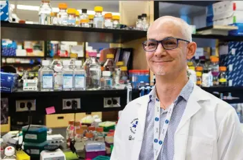  ?? ERROL MCGIHON ?? Dr. Bill Stanford is receiving The Ottawa Hospital’s Chrétien Researcher of the Year award this Saturday for, among other things, a discovery that could be a possible new treatment for leukemia.