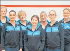  ?? Photo / Supplied ?? Winter Interclub Division Five Winners, Te Awamutu C team. From left: Renae Boyden, Kaye Campbell, Sue Swinerd, Bronwyn Brier, Karyn McLaughlin, Rebecca Hill and Jodi Watson.