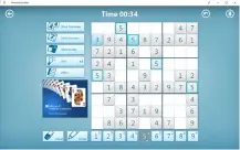  ??  ?? Microsoft Sudoku is a great way to clear the mental cobwebs and boost your learning power.