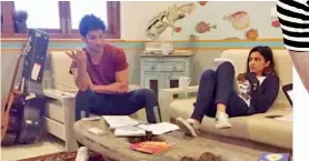  ??  ?? Parineeti Chopra recently shared a picture where the two were in the middle of a reading session for Homi Adajania’s