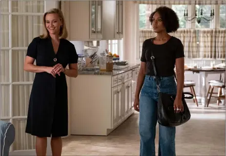  ?? HULU ?? Elena (Reese Witherspoo­n) and Mia (Kerry Washington) do not seem to know exactly what to make of each other early on in Hulu’s “Little Fires Everywhere.”
