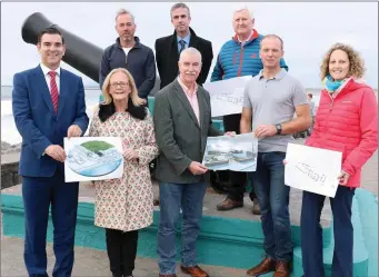  ??  ?? Members of the Board of the Maritime Centre pictured in Strandhill last Friday, Pic: Carl Brennan